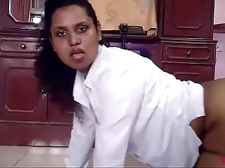 Naughty But Horny Indian Gender Herself With A Fat Dildo